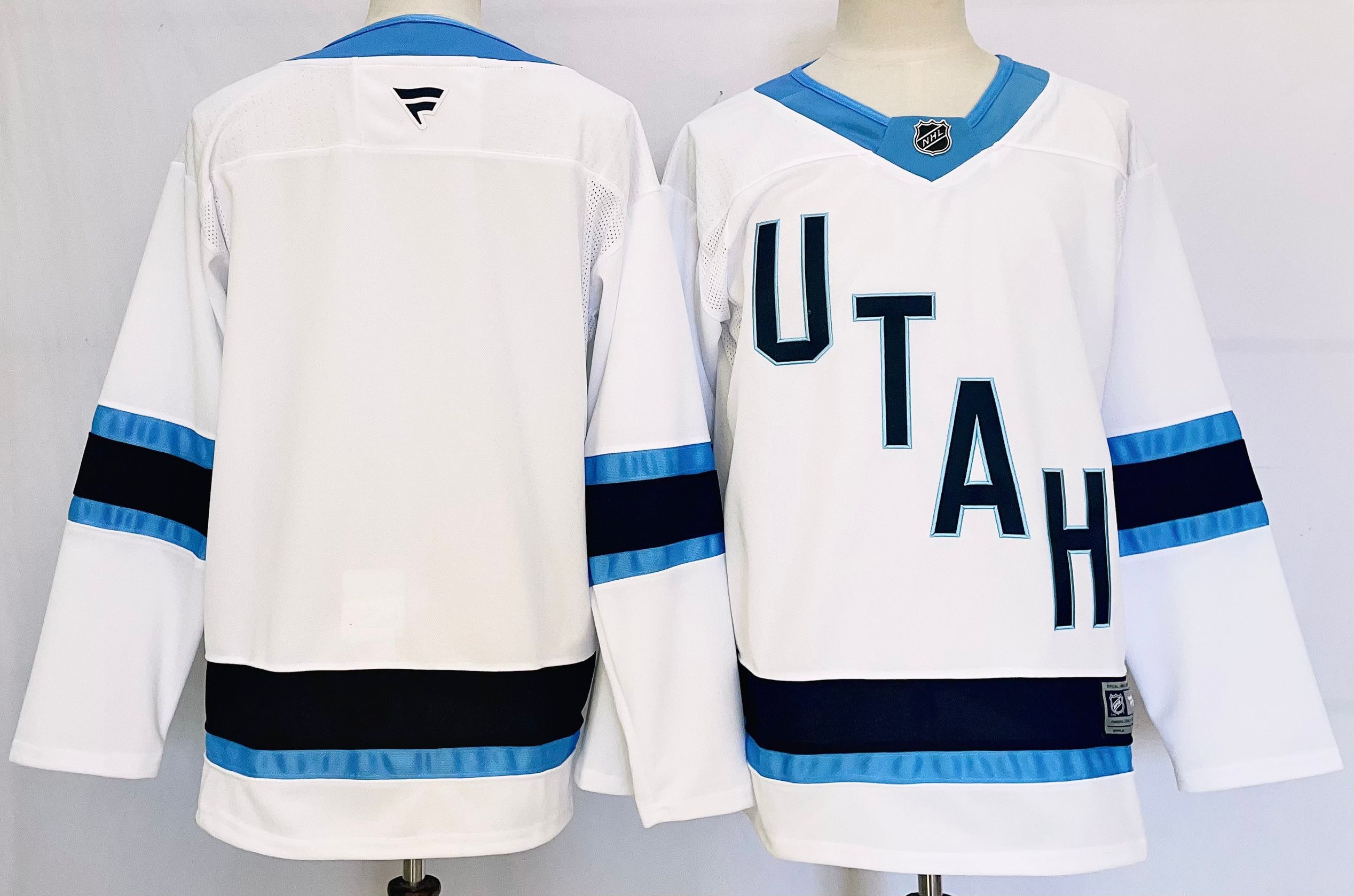 Men Utah Hockey Club Blank White 2025 Home Premier Player NHL Jersey->washington commanders->NFL Jersey